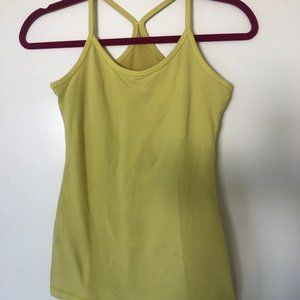 RARE Yellow Lululemon Power Y Tank Top